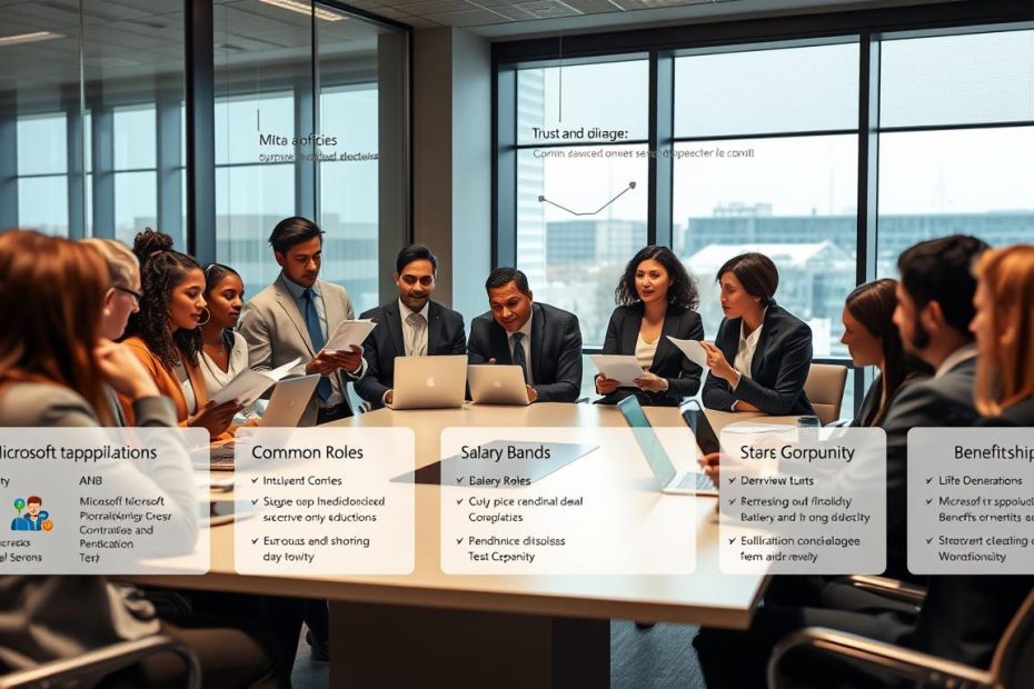 Inside Microsoft hiring: common roles, salary bands, benefits, interview flow